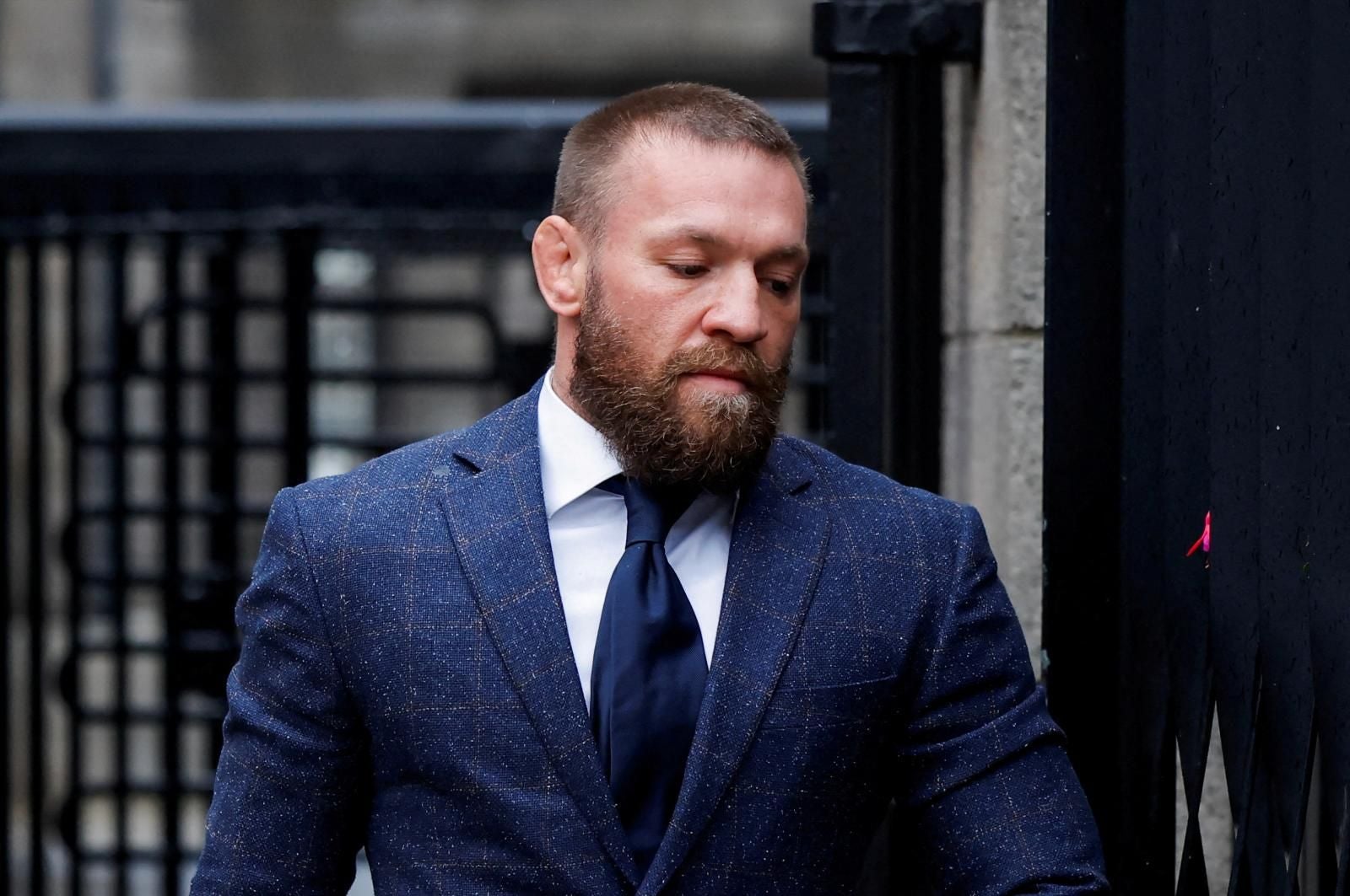 Conor McGregor el 19 de noviembre cuando llega a los juzgados irlandeses.