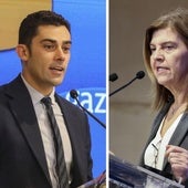María Aranzazu Martínez Tobalina y Ander Larrinaga dan la bienvenida a los asistentes a la jornada Gazte Up!