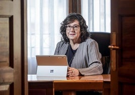 Itziar Gonzalo, en su despacho en la Casa Palacio de la Provincia.