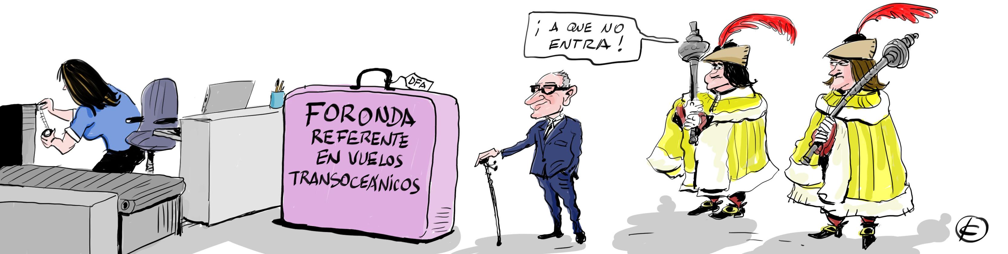 La tira de Cerrajería sobre Foronda