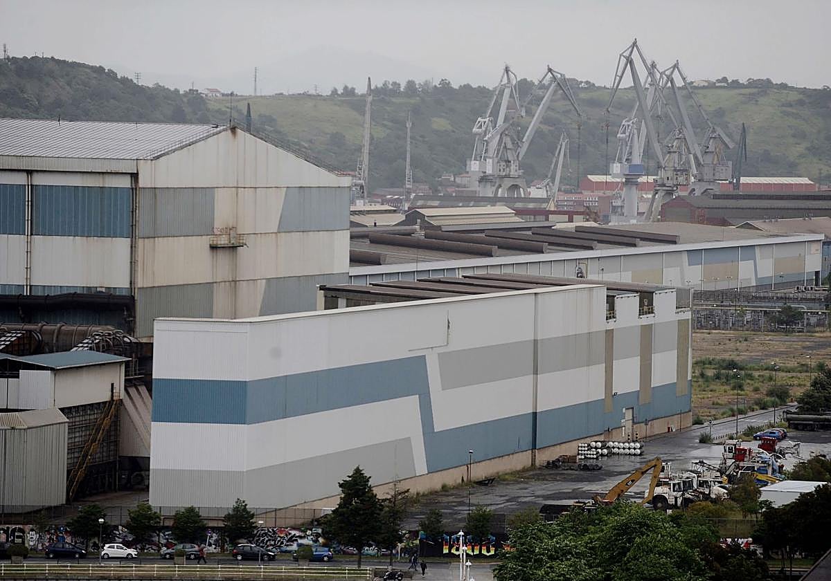 Vista de la factoría ACB de Sestao perteneciente a la multinacional ArcelorMittal.
