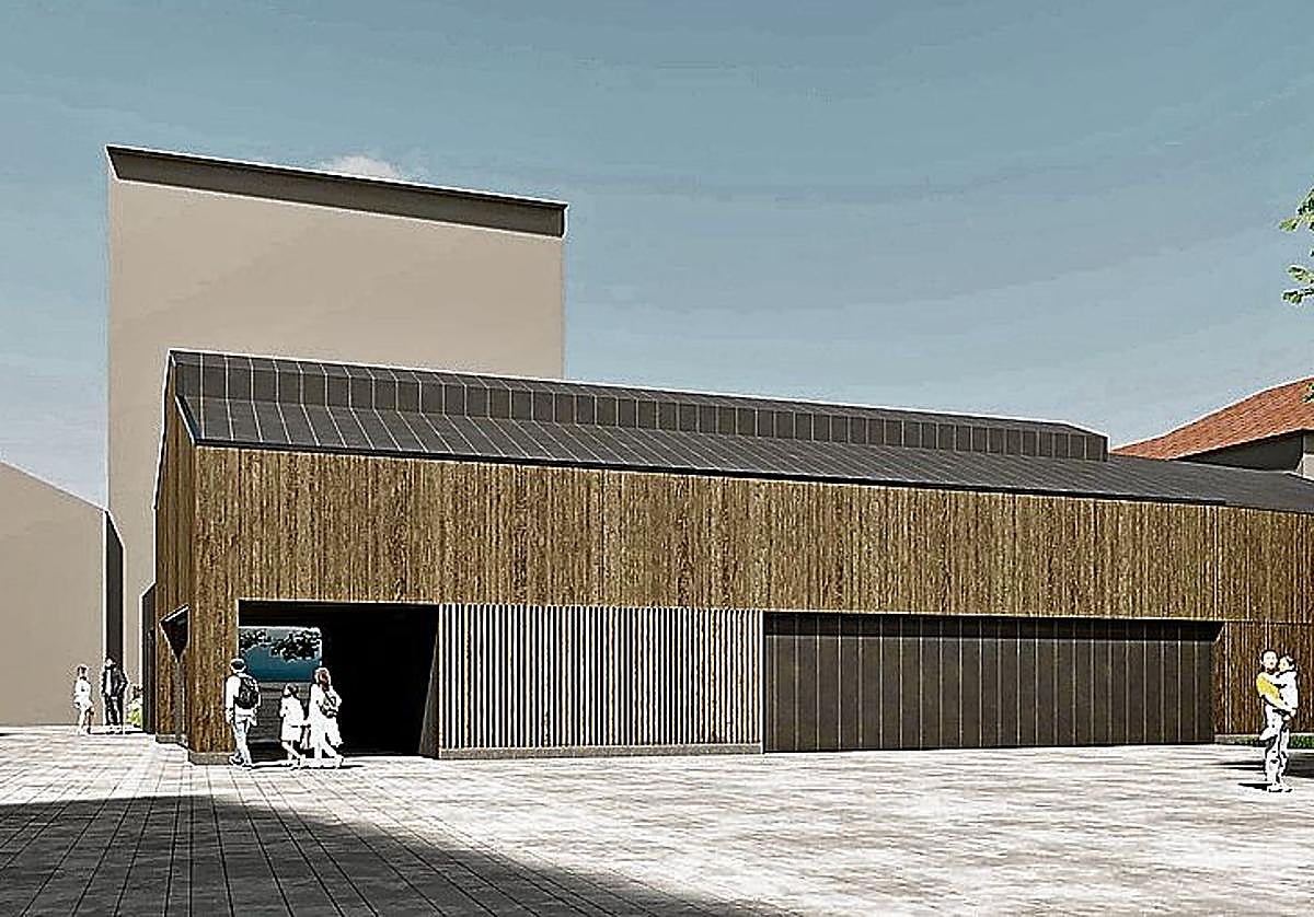 Recreación del aspecto que tendrá el futuro edificio de Garabia.