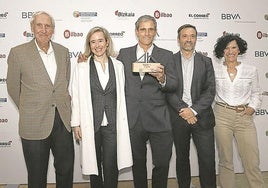 Javier Madariaga, Iratxe Olabarri, Danel Madariaga, Alberto Guerrero y Blanca Arriola.