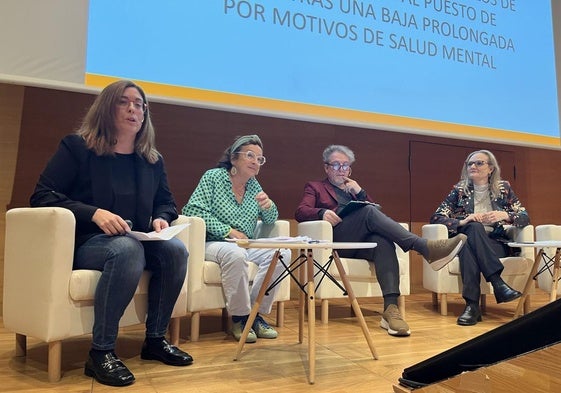 Una de las mesas de debate con los expertos Nerea Ruiz, Maite Gómez, Manuel Fidalgo y Araceli López.