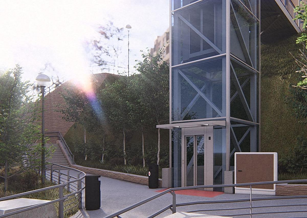 Imagen secundaria 1 - Cinco ascensores para Masustegi, el barrio menos accesible de Bilbao