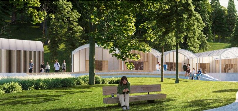 Imagen secundaria 2 - La ampliación del instituto, el pabellón del 'skate park' y la zona de boleras