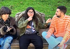 Zorrorífico y Detective Murciano durante su entrevista a David Broncano.