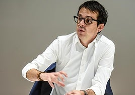 Otxandiano, en un momento de la entrevista.