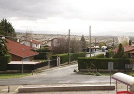 Vista de chalets en Zigoitia.