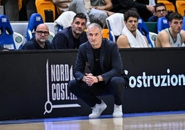 Markovic, en un partido del Dinamo Sassari en la Europe Cup.