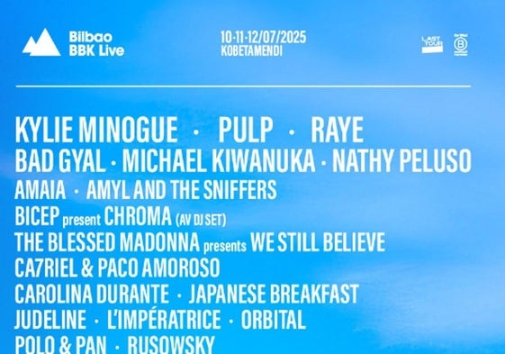 Cartel del Bilbao BBK Live 2025