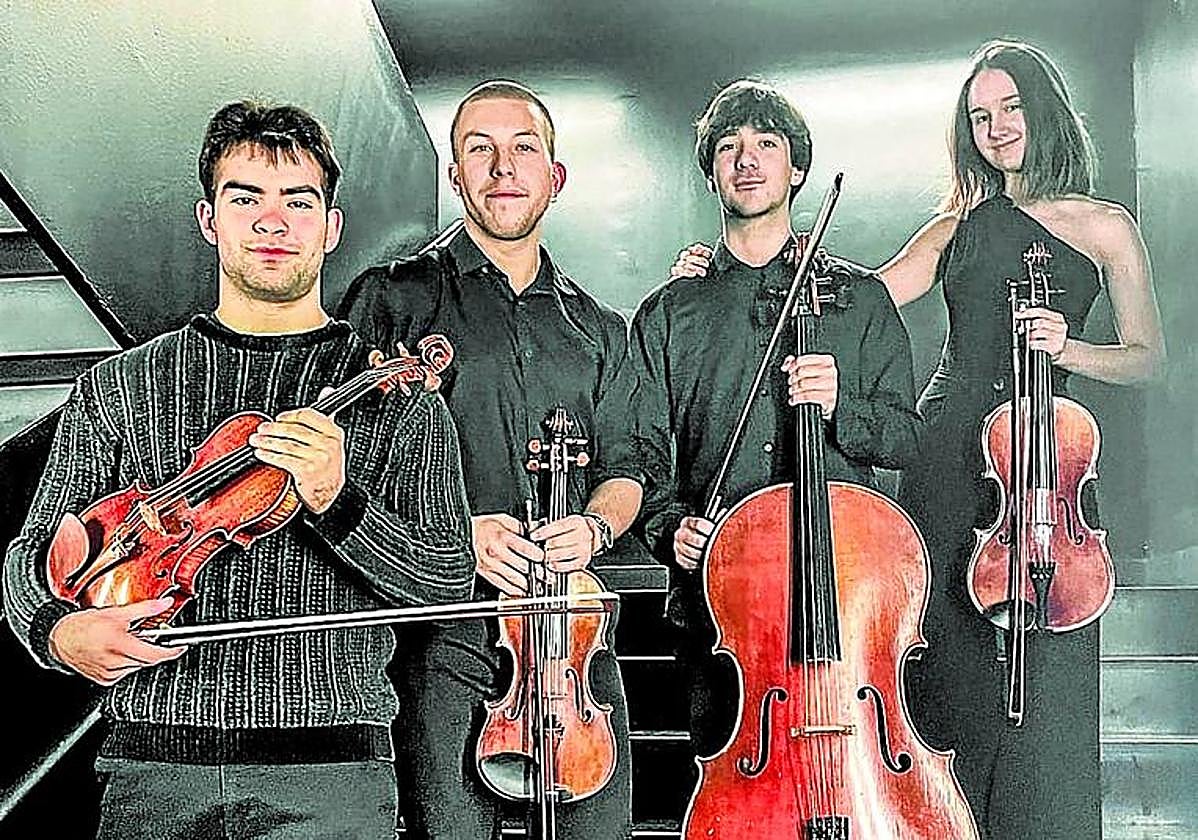 Los integrantes del Cuarteto Indiana.