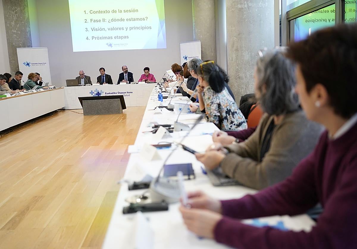 Inicio de la reunión de este miércoles del Pacto de Salud.