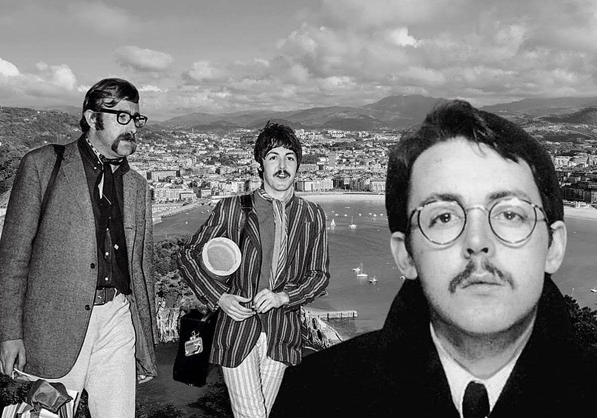 Con bigote. Foto que se hizo Paul McCartney en 1966 para su pasaporte, justo antes de emprenderel viaje que le traería a Donostia.