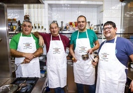 De izquierda a derecha, Juantxu del Olmo, Andoni Gómez 'Tazo', Seve Ubierna y Diego Chaparro.