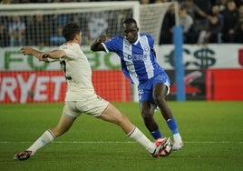 Diarra, en un partido de esta temporada.