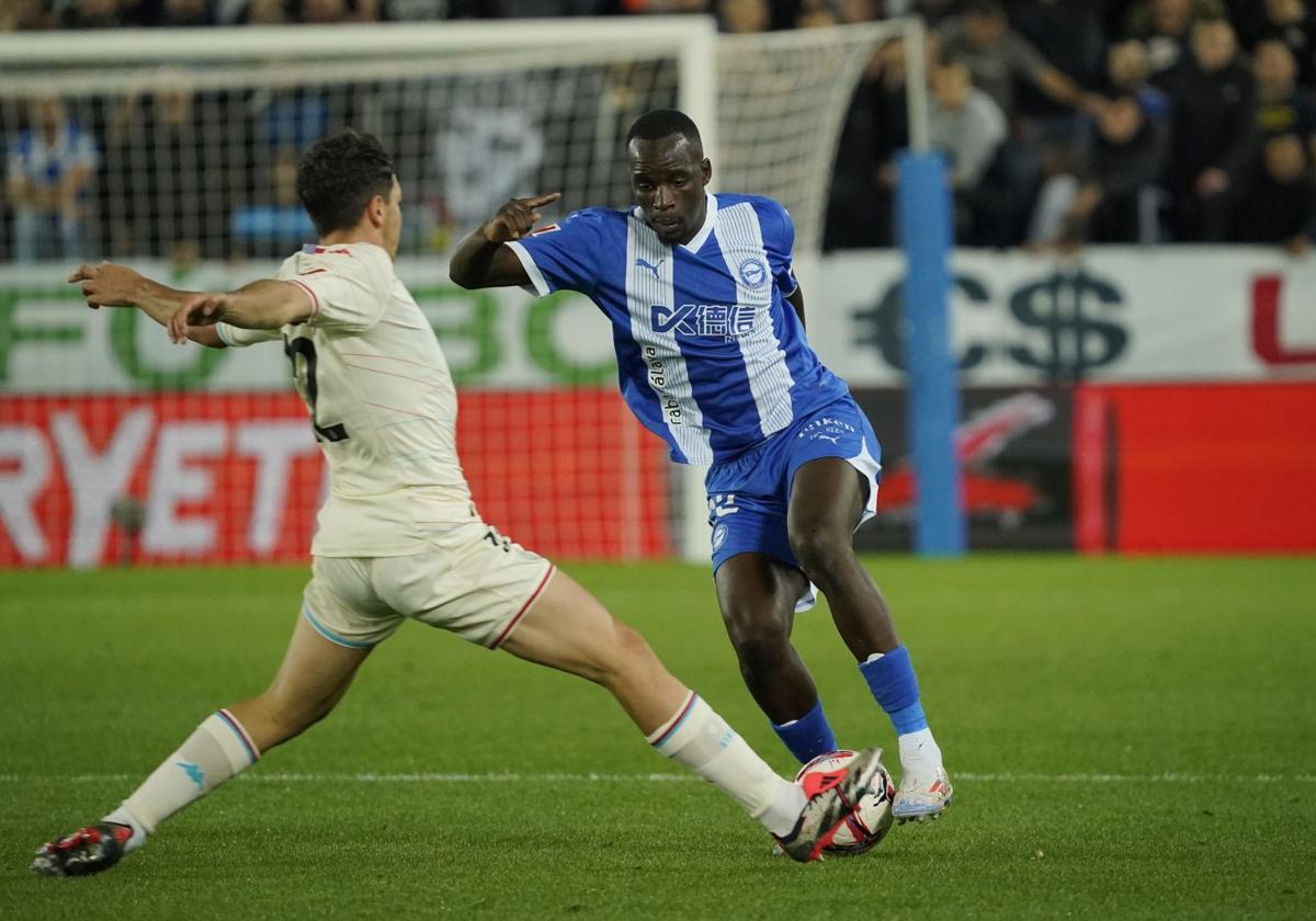 Diarra, en un partido de esta temporada.