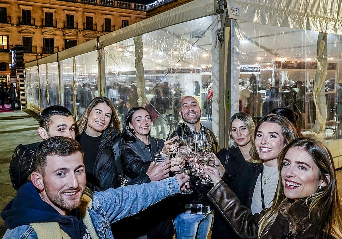 Distintas carpas en la plaza de España, de la Provincia y Los Fueros acogen hasta el domingo a 36 bodegas con 134 vinos diferentes.