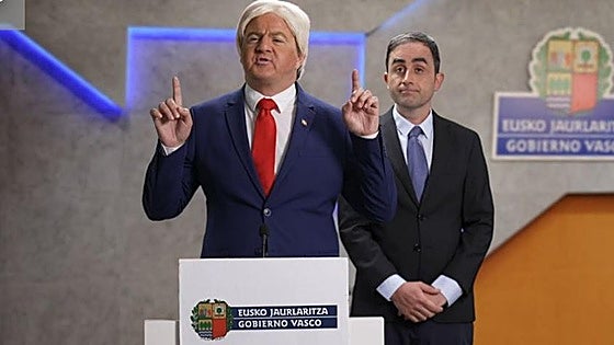 La primera medida de Trump en Euskadi: «Un muro de Miranda de Ebro a Pancorbo, para que no se cuele ningún español»