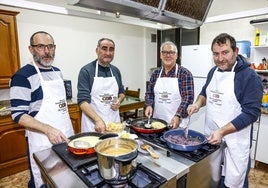 Jorge Díaz de Guereñu, Ernesto Txabarri, Luis Javier Uribe e Iñigo Díaz de Guereñu