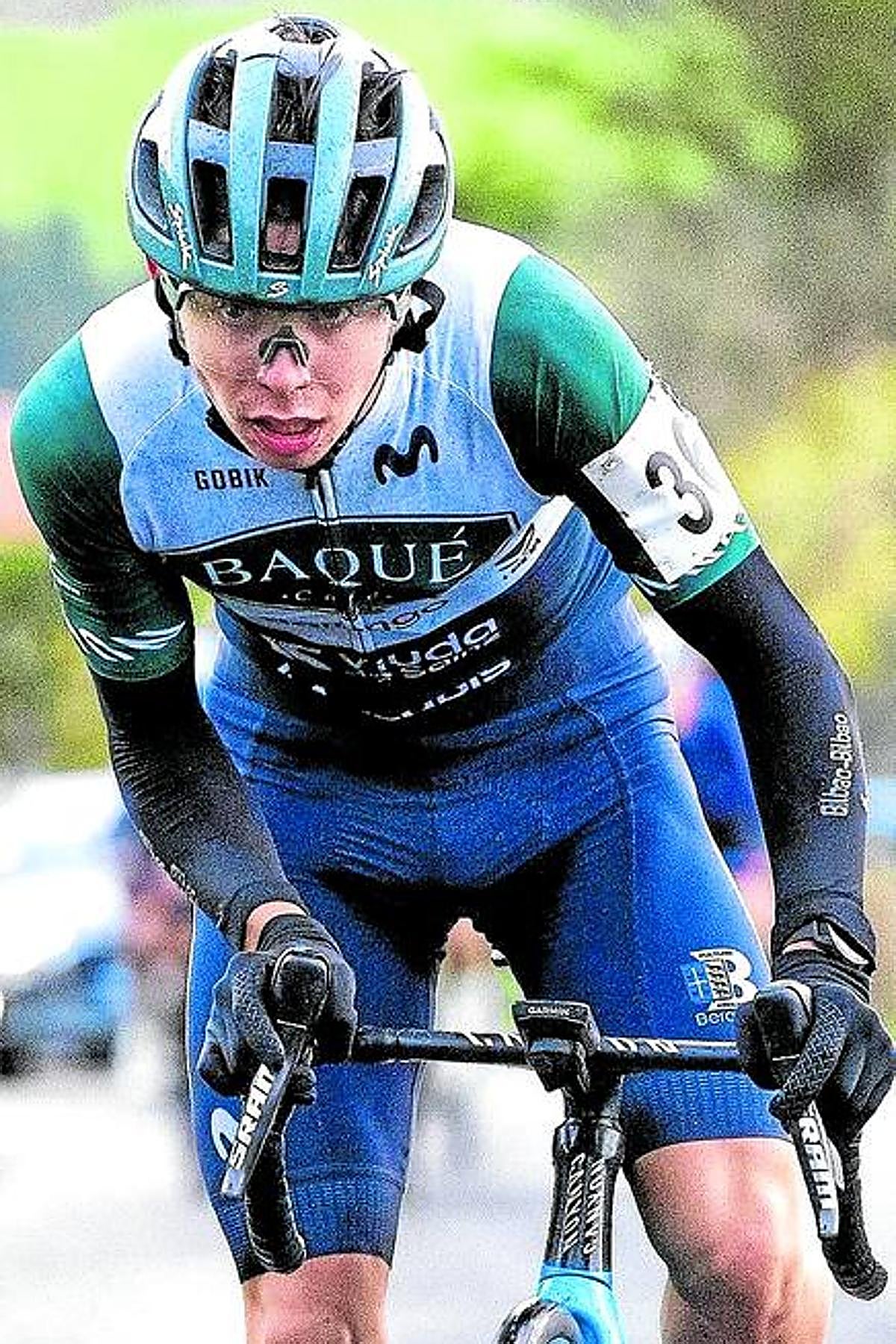 Marco Martín, con el maillot del Baqué.