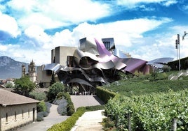 Vista de la bodega Marqués de Riscal