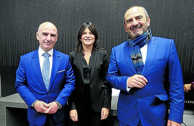 Andoni Aldekoa, Amaia Ruiz y Juan Tomás Hernani.