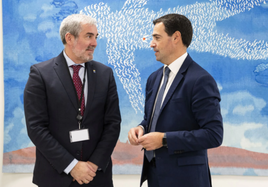 Fernando Clavijo e Imanol Pradales, en su reciente encuentro en Bruselas.