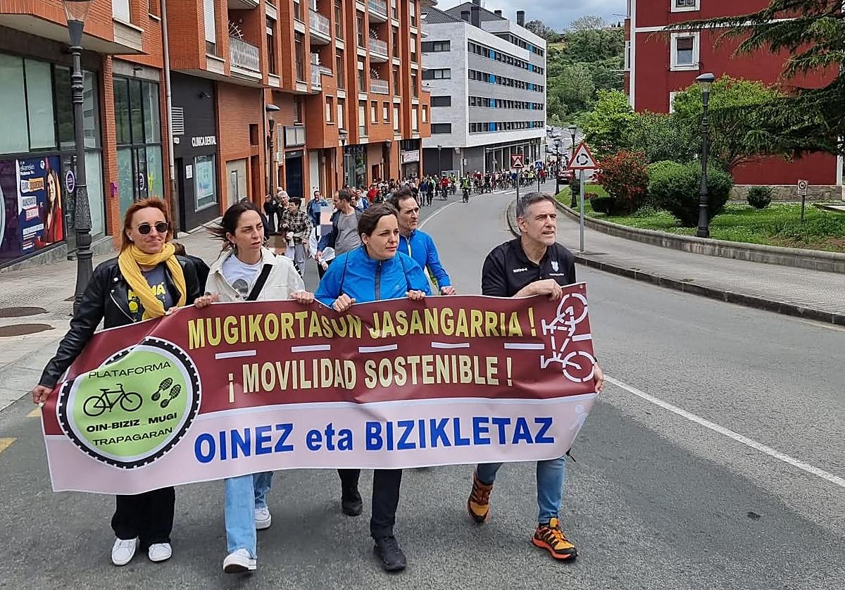 Imagen de la marcha del pasado ejercicio en Trapagaran.
