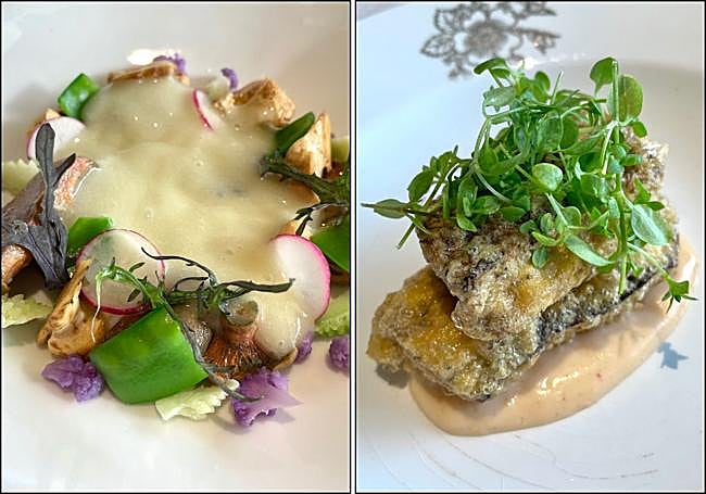 Escabeche al momento y 'Merluza' a la romana.