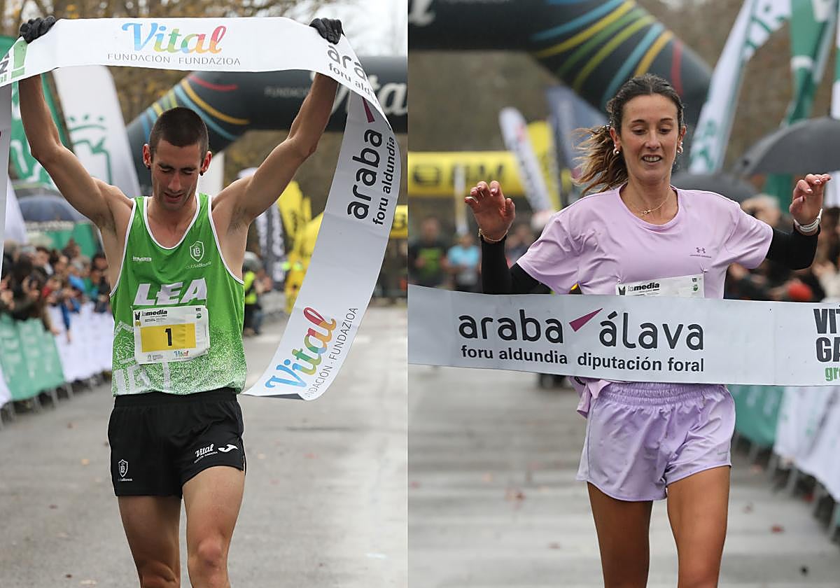 Urko Herrán y Jone Zabaleta se imponen en la Media Maratón de Vitoria