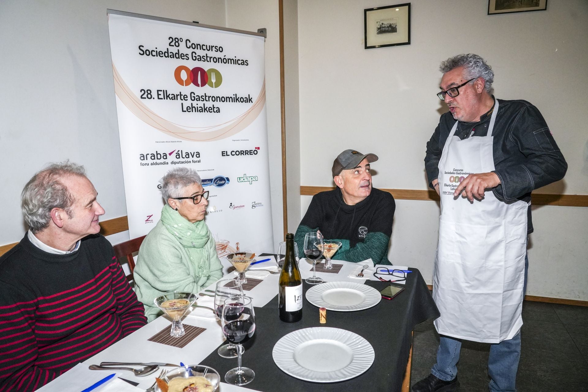 Así fue la cena en Azkenean