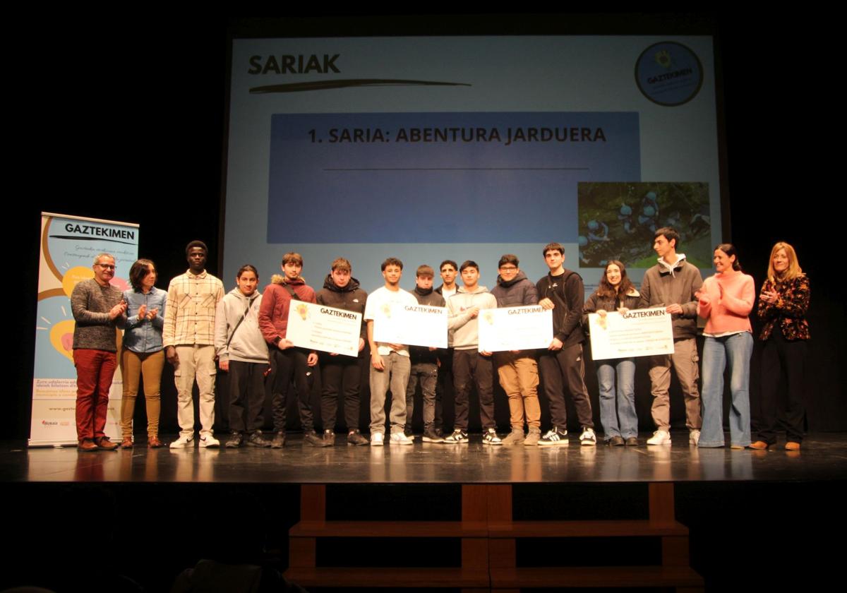 Los jóvenes recibieron diferentes premios en San Agustin Kultur Gunea.