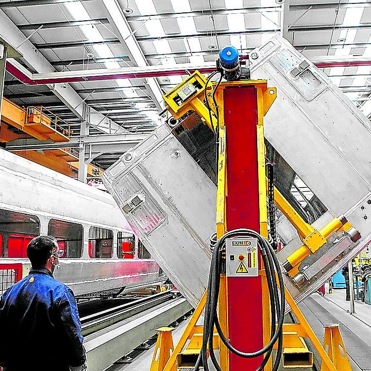 Instalaciones de Talgo en la planta alavesa de Rivabellosa.