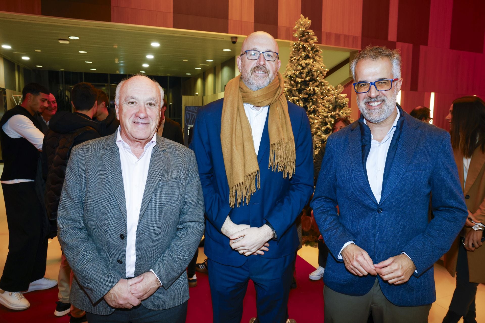 Josu Sánchez, Óscar Ibarrondo y Alfredo Alonso.