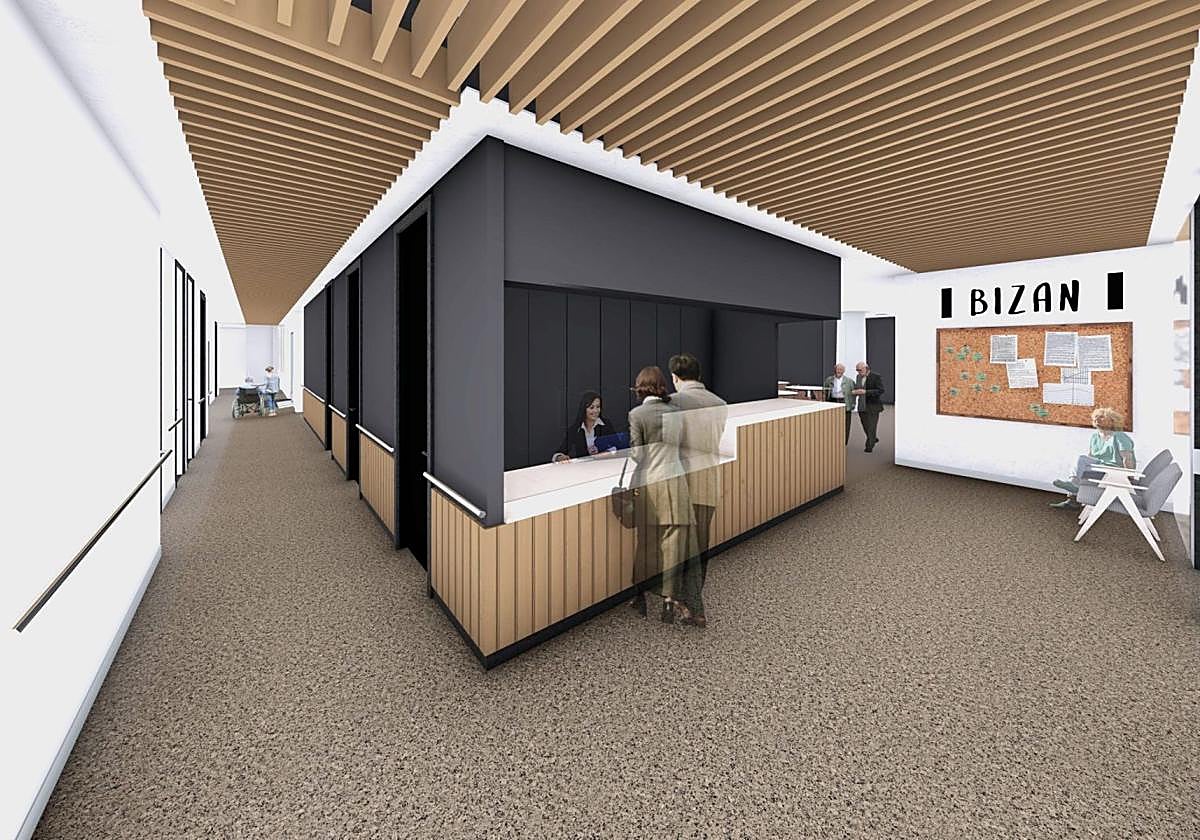 Recreación con la nueva imagen que lucirá el Bizan Zaramaga tras la reforma.