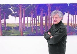 El pintor y fotógrafo expone estos días en la galería Vanguardia de Bilbao.