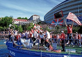 Volver a sacar la gabarra cuarenta años después y mostrar la Copa a la hinchada fue el gran hito del equipo de Valverde en 2024.