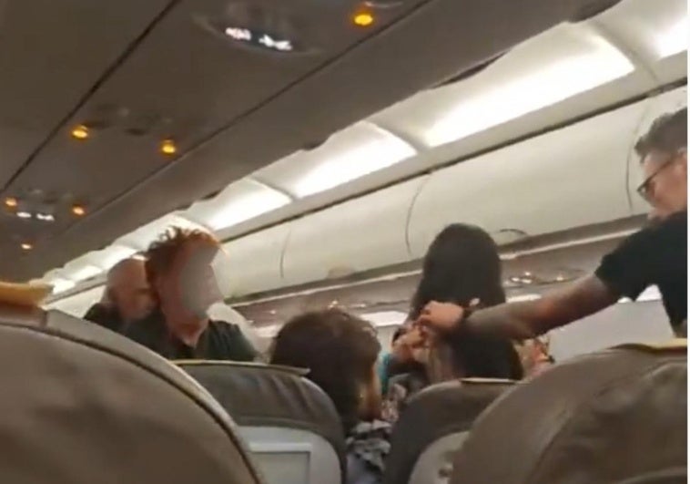 El ertzaina que evacuó a la pasajera que volaba a Bilbao: «Si no la sacábamos del avión en tres minutos, se iba a montar un buen circo»