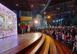 Imagen de las campanadas adelantadas del pasado ejercicio.