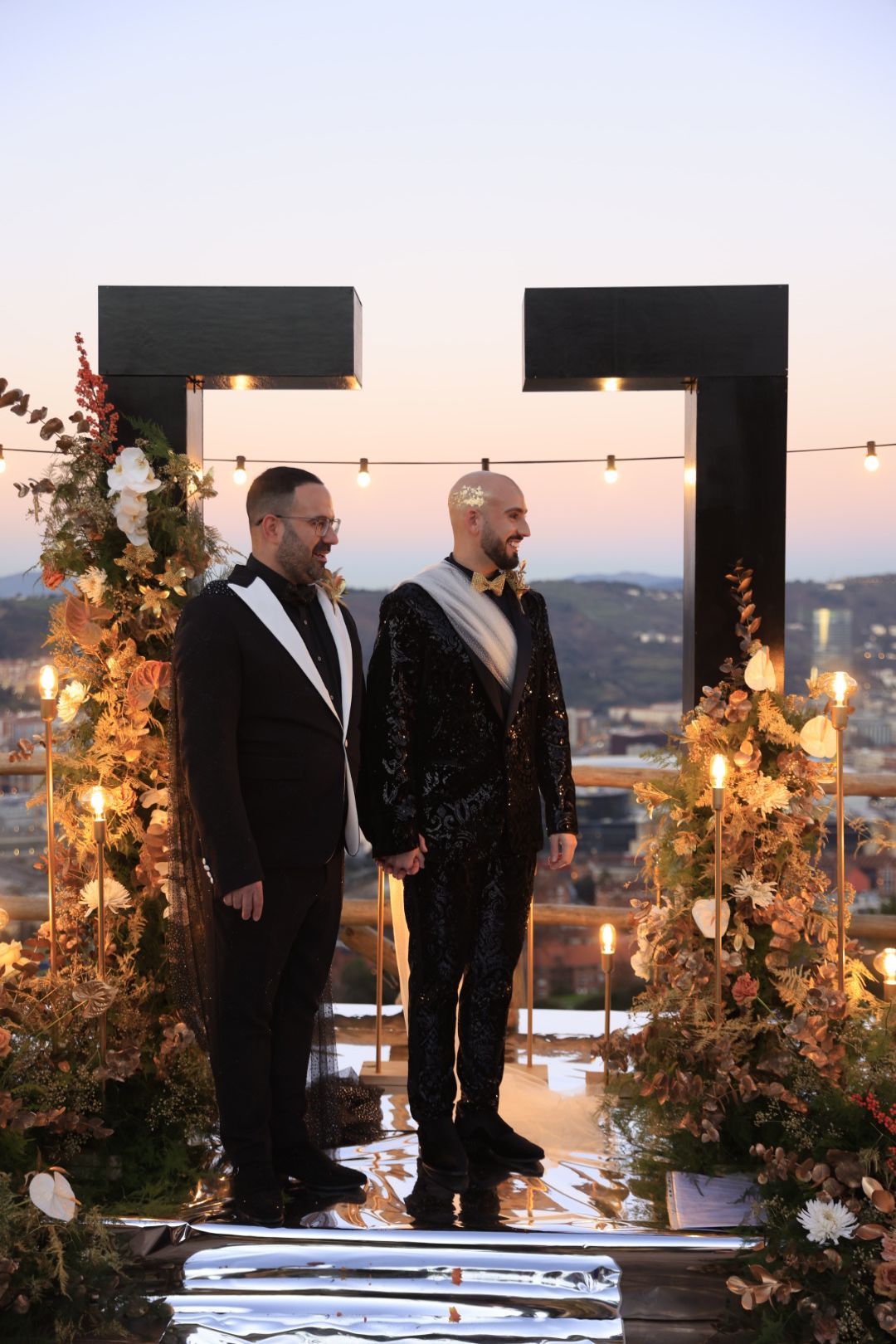 En fotos: así ha sido la primera boda del año en Bizkaia