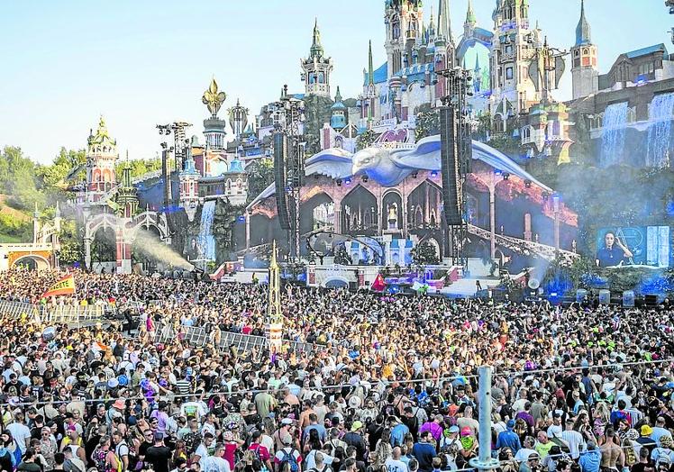 Una imagen del festival Tomorrowland, la cita de referencia para los amantes de la música tecno en la localidad belga de Boom