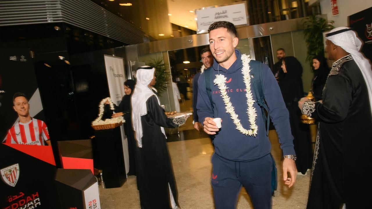 Así ha sido la llegada del Athletic a Arabia Saudí