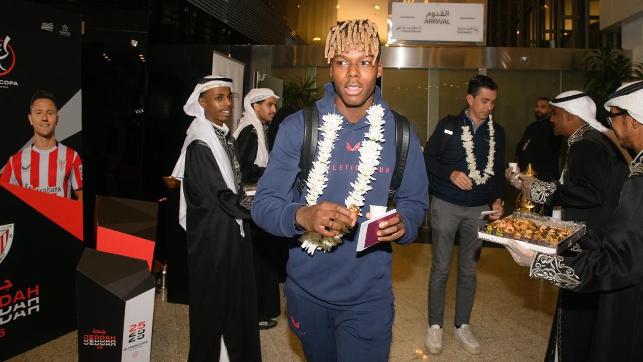 Así ha sido la llegada del Athletic a Arabia Saudí
