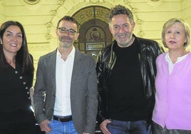 Virginia Fernández, Ibon Martín, Mikel Santiago y Begoña Morán.