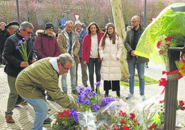 Homenaje a las víctimas del 3 de marzo en Vitoria.