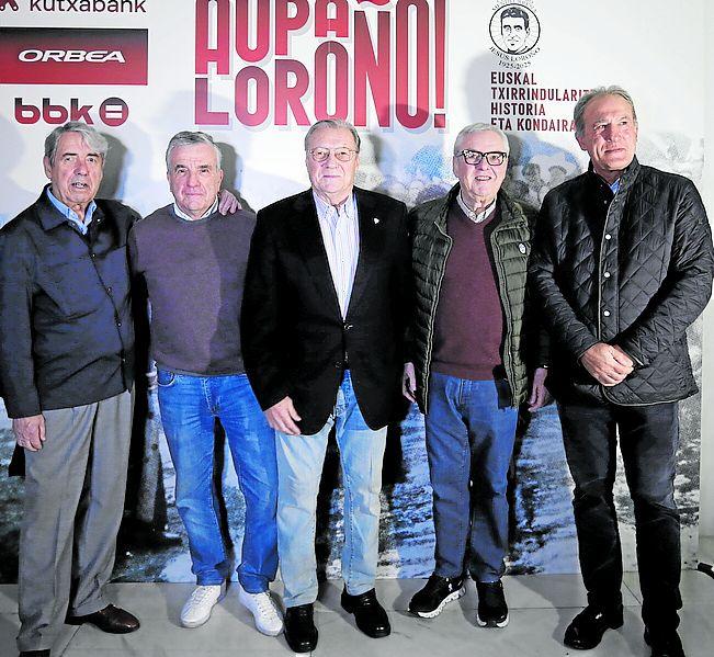 José María Arrate, Daniel Ruiz Bazán, Manolo Delgado, Juan Carlos Ercoreca y Andoni Goikoetxea.