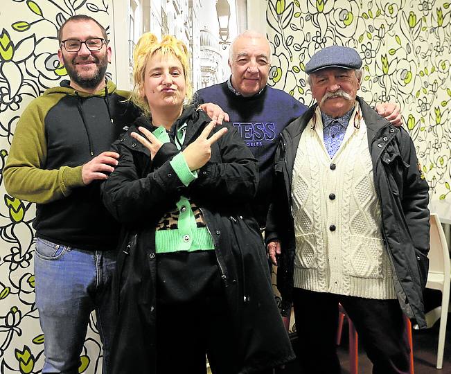 Imanol González Pardo, Alasne Markaida Laburu, Joseba Rosales y Julio Alegría.