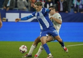 Antonio Blanco, en un partido de esta temporada.