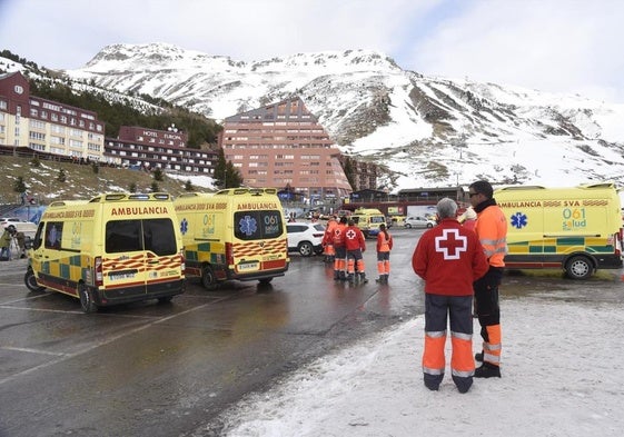 Los servicios de emergencia en Astun